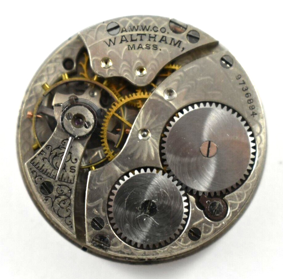 Vintage Waltham Grade 110 0s 11J Pendant Set Pocket Watch Movement lot.wc