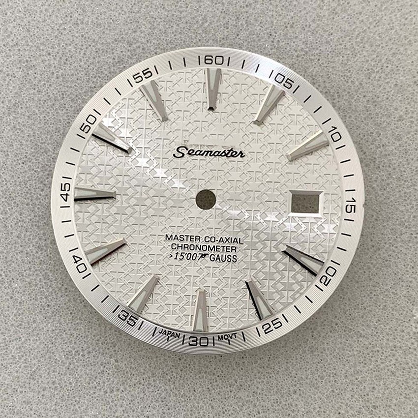 33.5MM Watch Dial Green Luminous Watch Parts for NH35/NH36 Movement