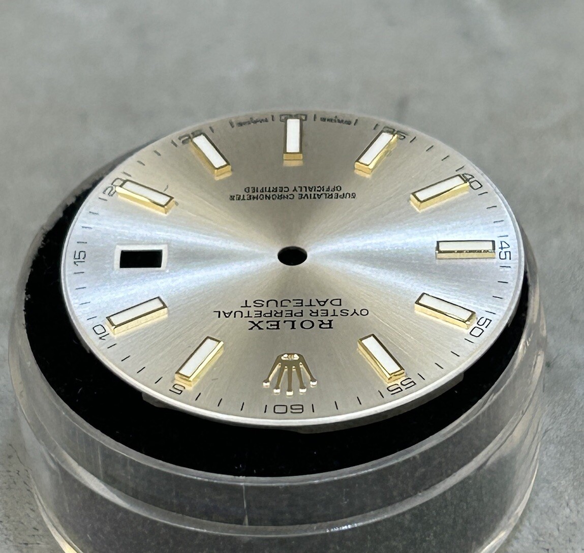 Rolex 41mm Datejust Silver Luminescent Dial For Model 126333 & 126303 MINT