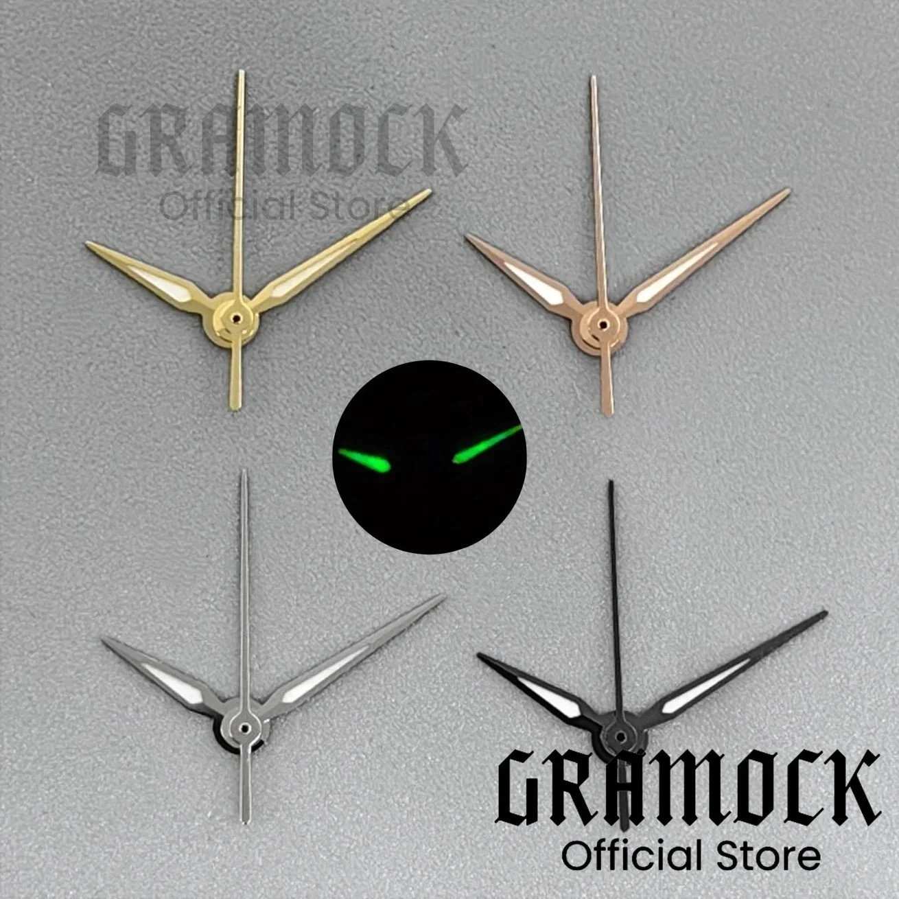 GRAMOCK NH05 NH06 Luminous Watch Hands Set for 24.5MM Dial Silver Gold Rose DIY