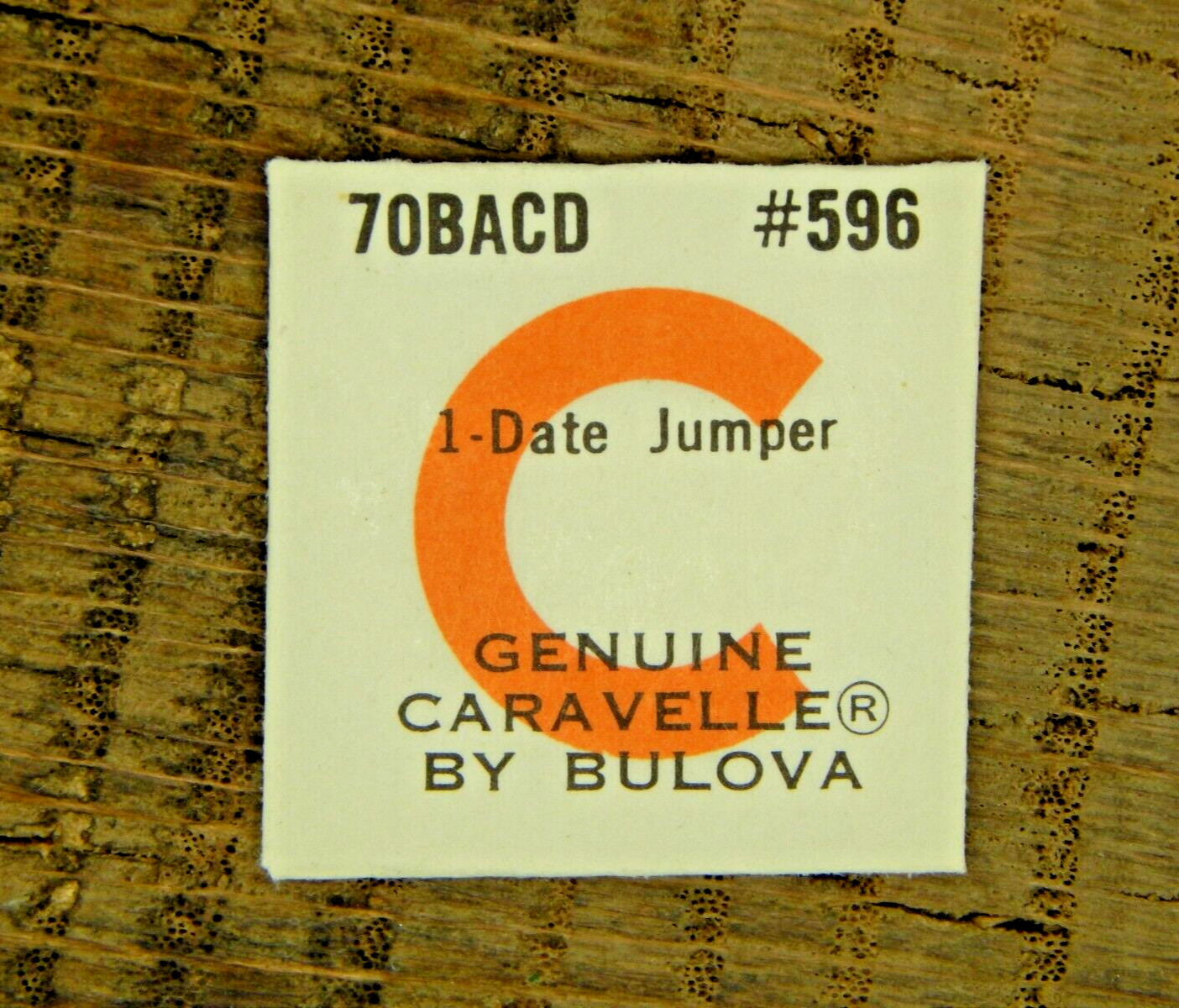 Genuine Caravelle by Bulova 7OBACD Date Jumper 596 Watch Part NEW OLD STOCK