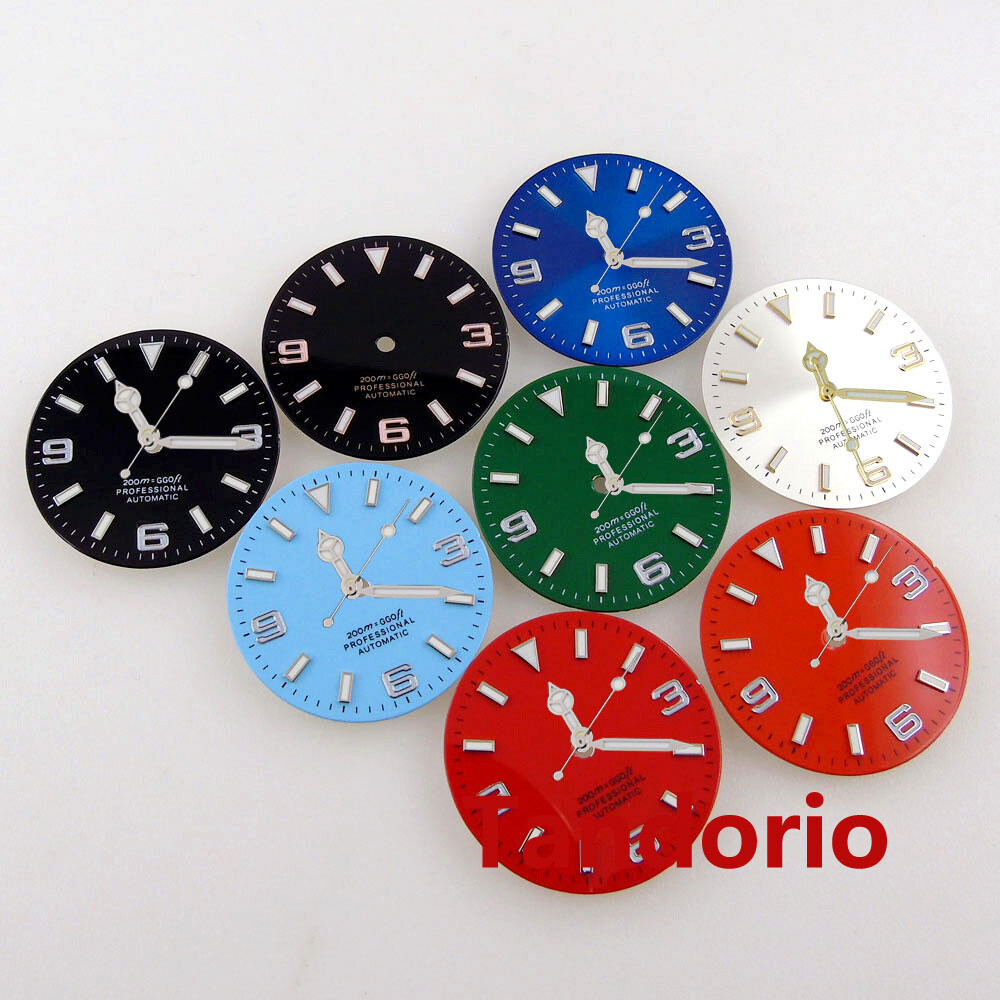 Bliger 29mm Watch Dial Face Fit NH35 NH36 Miyota 8215 ETA 2824 PT5000 Lume Index