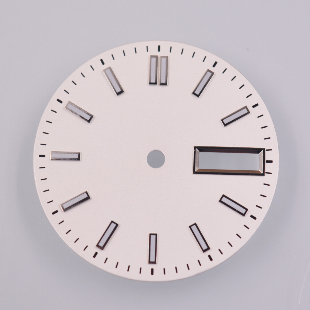 29mm Green Luminous Watch Dial Fit for NH36 NH36A Movement Black/Blue/White
