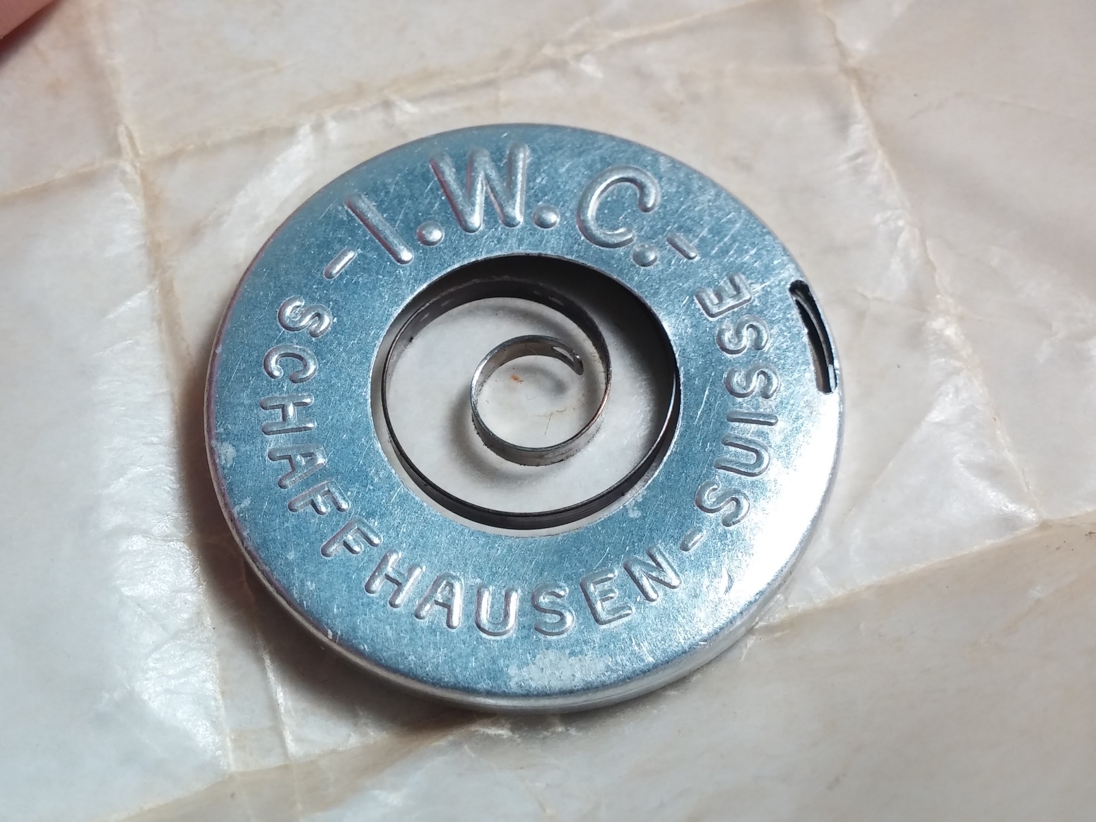 Genuine IWC ligne 19 cal H.5 mainspring, no 4303, for watch repair