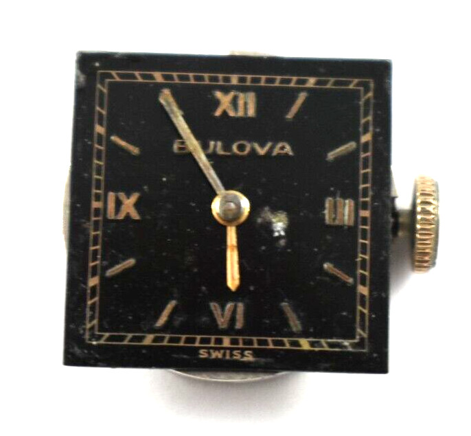 Vintage Bulova Manual Wind 17J 7AM Wrist Watch Movement lot.fi