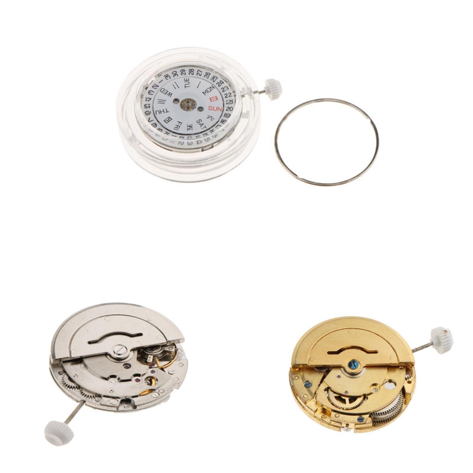 25mm Dual Calendar At 3 Automatic Mechanical Watch Movement For Miyota 8205 8200
