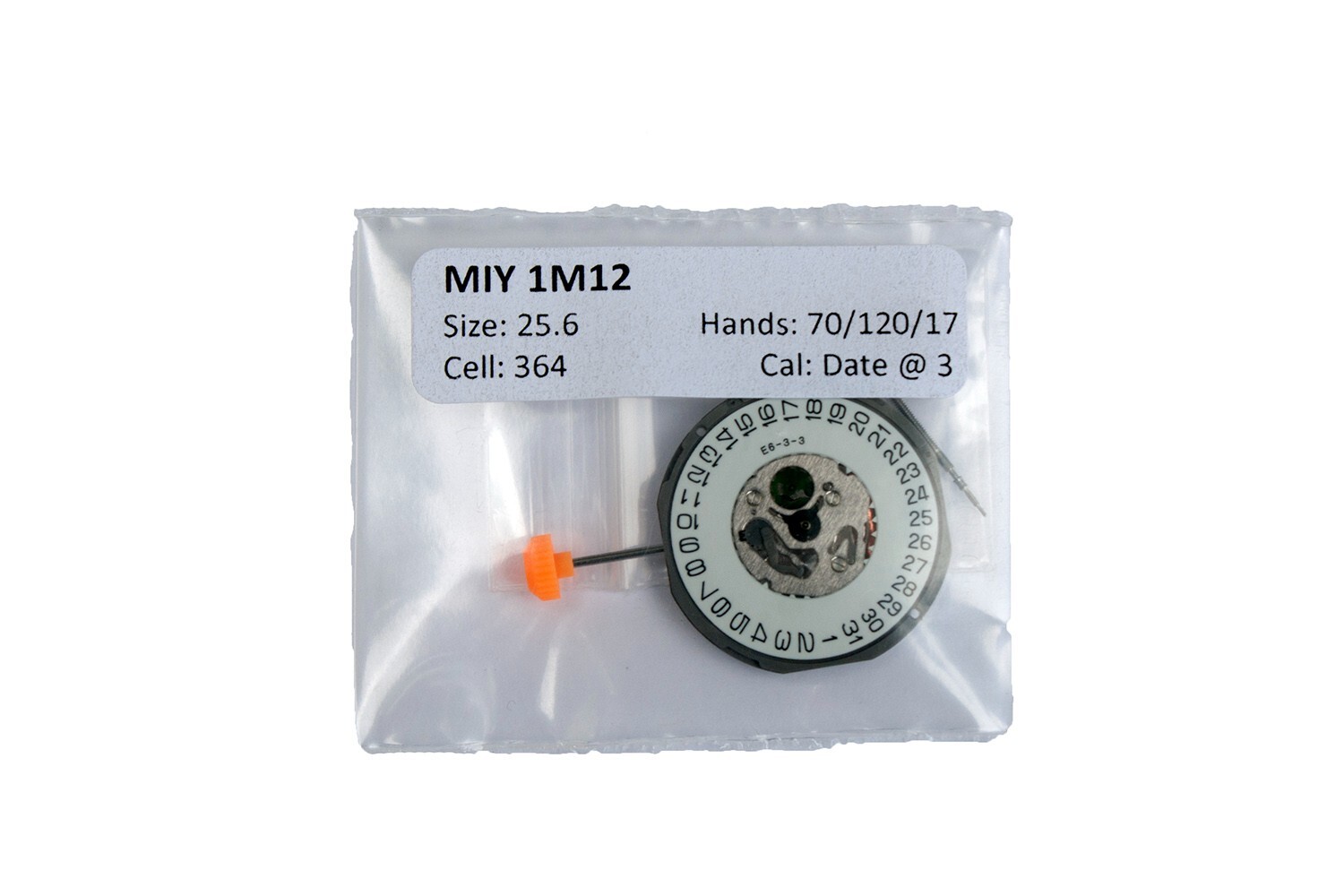 Miyota 1M12 Watch Movement Date @ 3 O’Clock