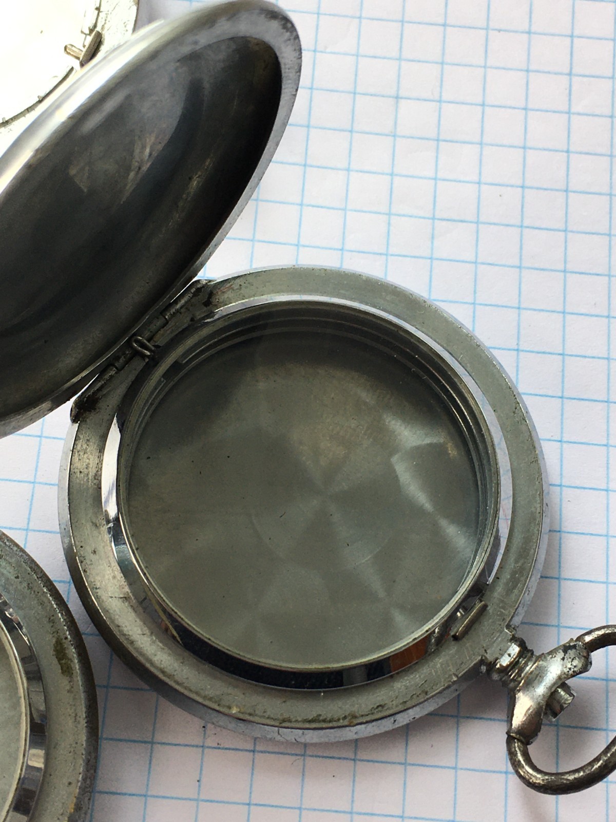 Lot of 7 Pocket Watch Molnija cases soviet. for spare parts or for restoration.