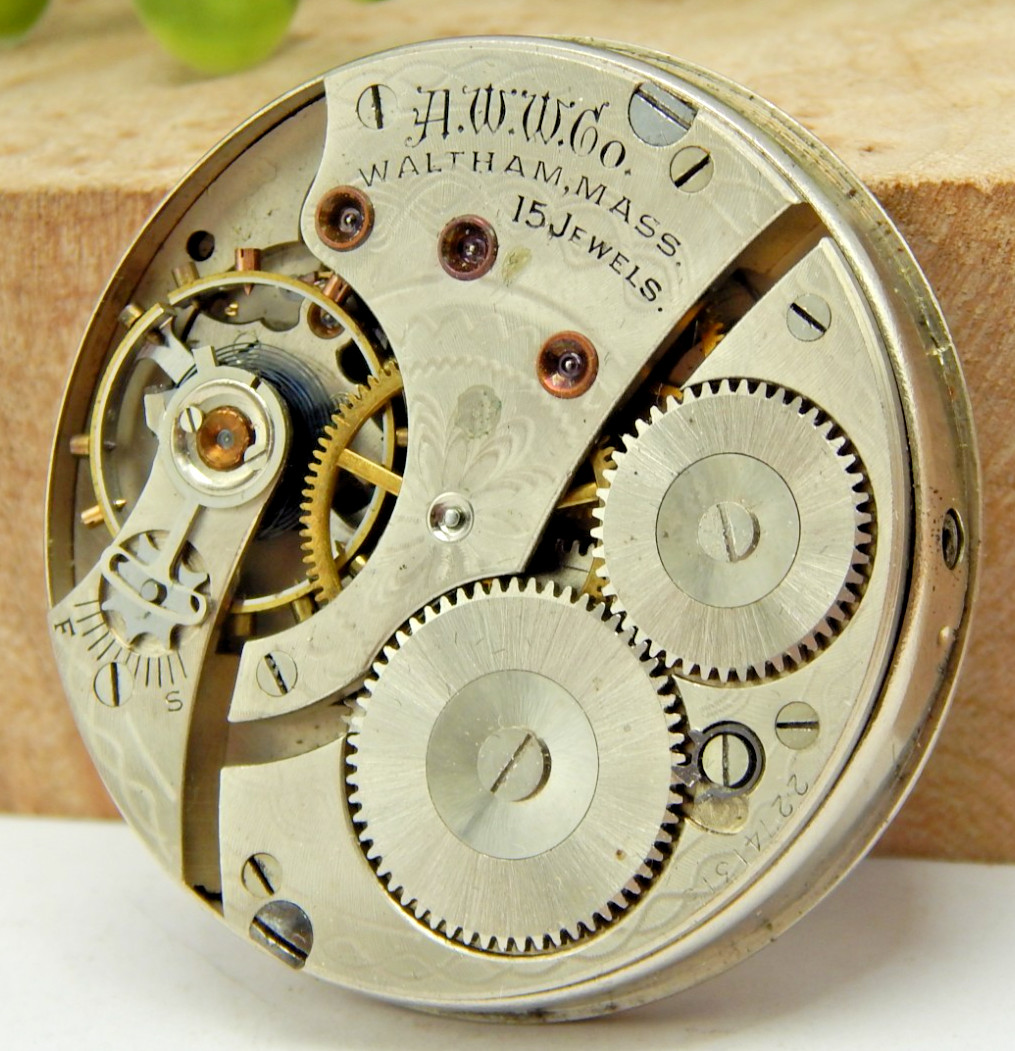 Antique 1919 Waltham 620 Fattorini & sons 16s 15 jewel pocket watch movement