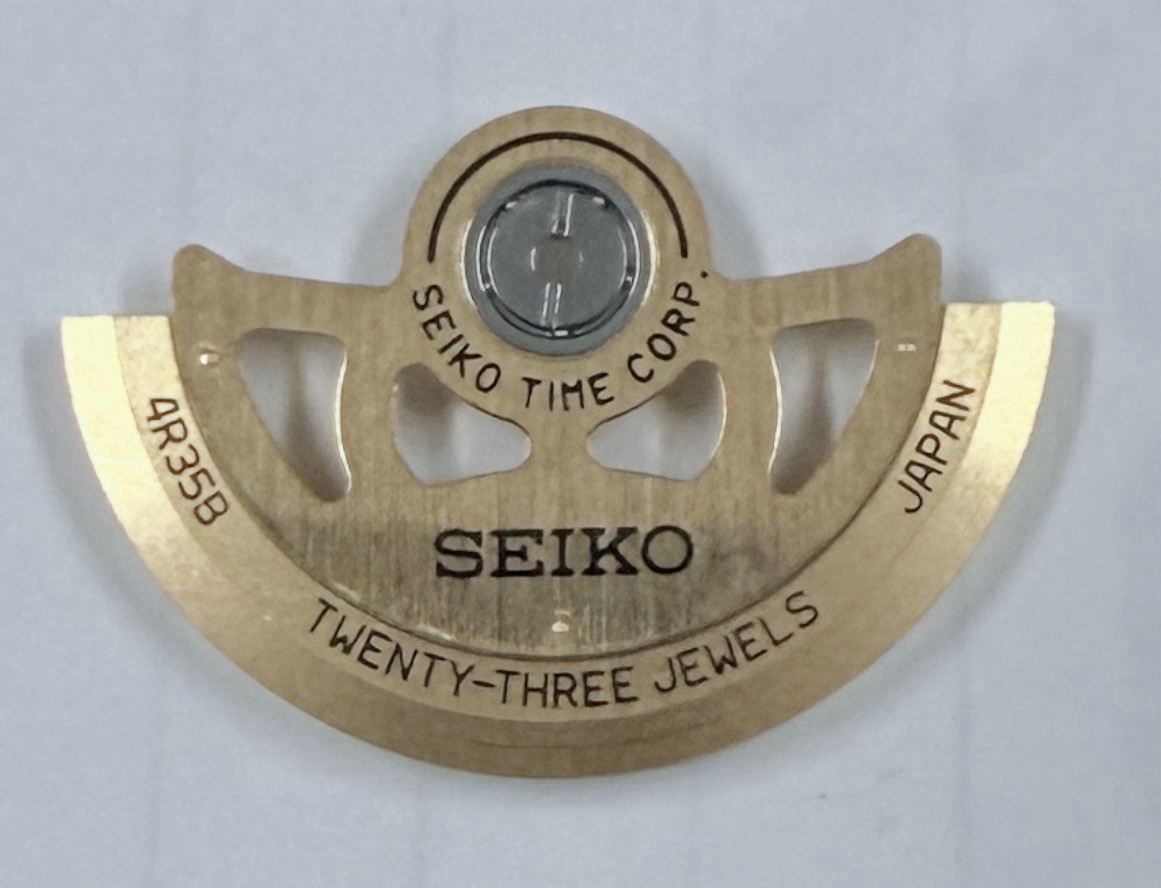 Seiko Genuine Gold Plated Rotor With Bearing For Cal 4R35 NOS