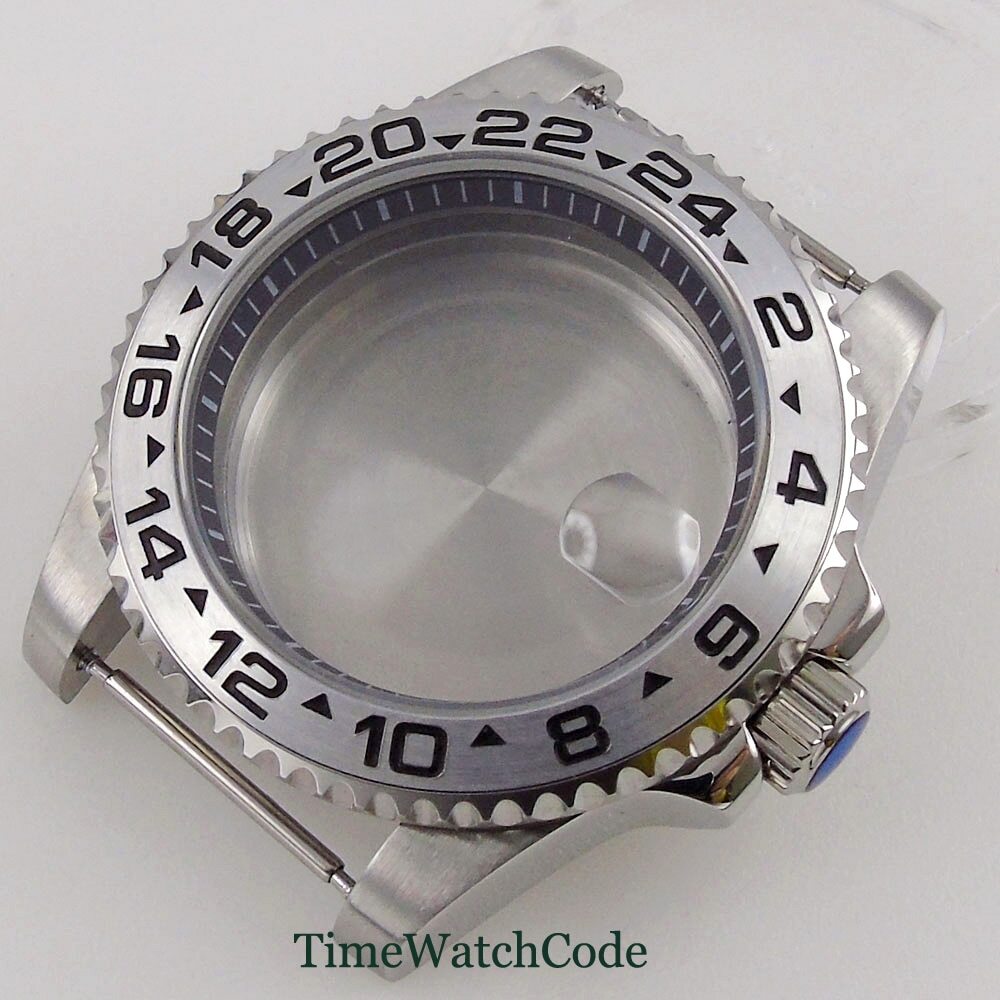 40mm Watch Case Sapphire Glass Chapter Ring Fit NH35 NH36 ETA2824 PT5000 316L