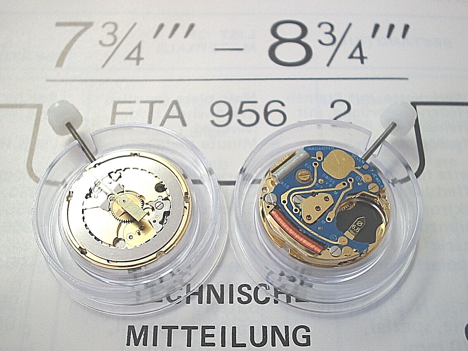 Rare, new ETA 956.102 watch movement. It can replace a 956.112 with parts. Swiss