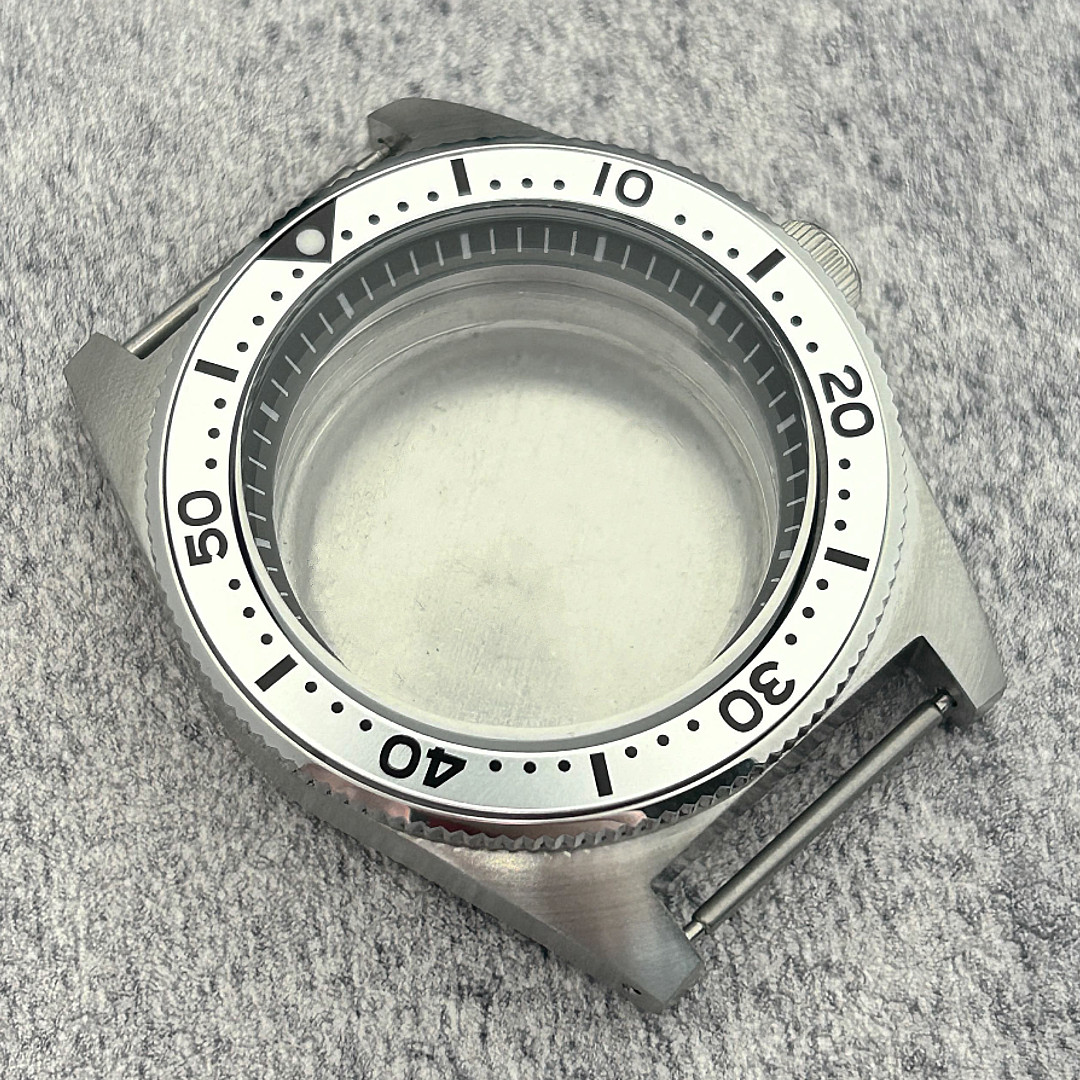 Watch Case 40mm Sapphire Glass Water Resistance Drilled Lugs Fit NH34 NH35 NH36