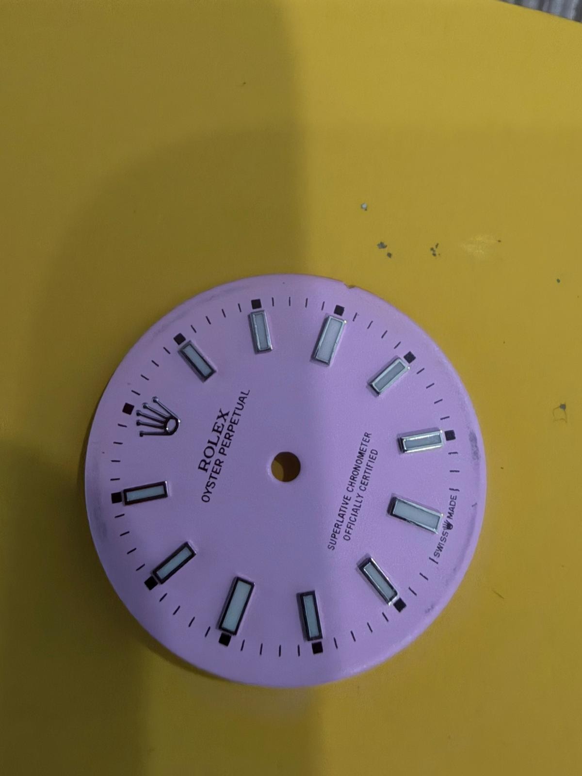 Rolex MidSize Datejust Custom Dial Set 2236 Pink Blue Gold Rose Roman