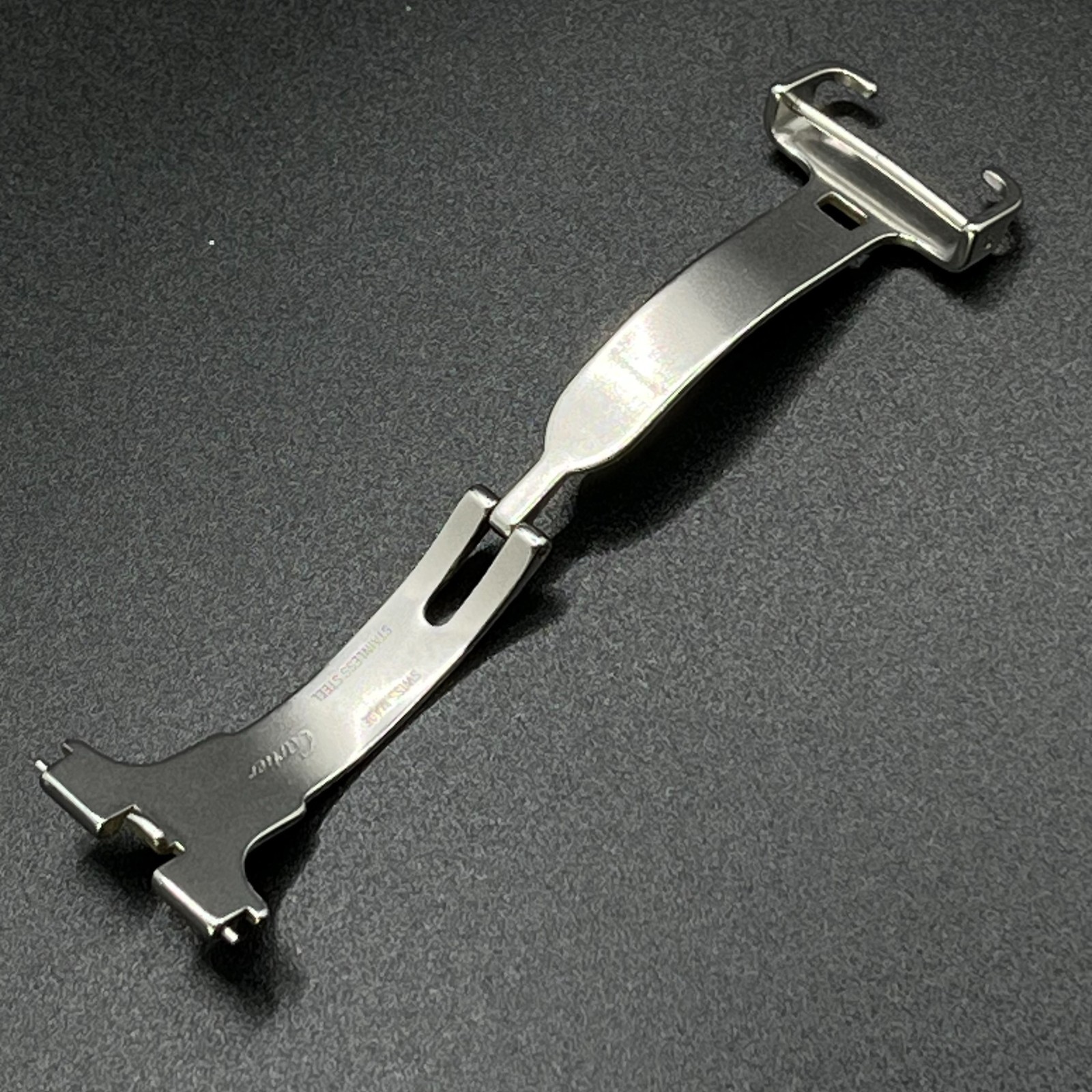 Genuine Cartier Stainless Steel Deployment Buckle Clasp 17.5mm Watch Parts