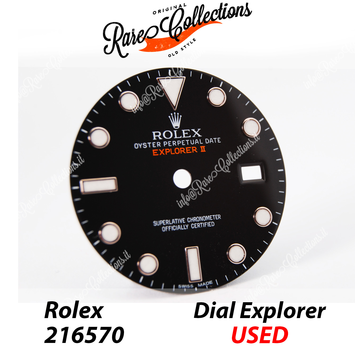 Rolex Dial 216570 Used Black Explorer II 216570 Dial, Cromalight 226570
