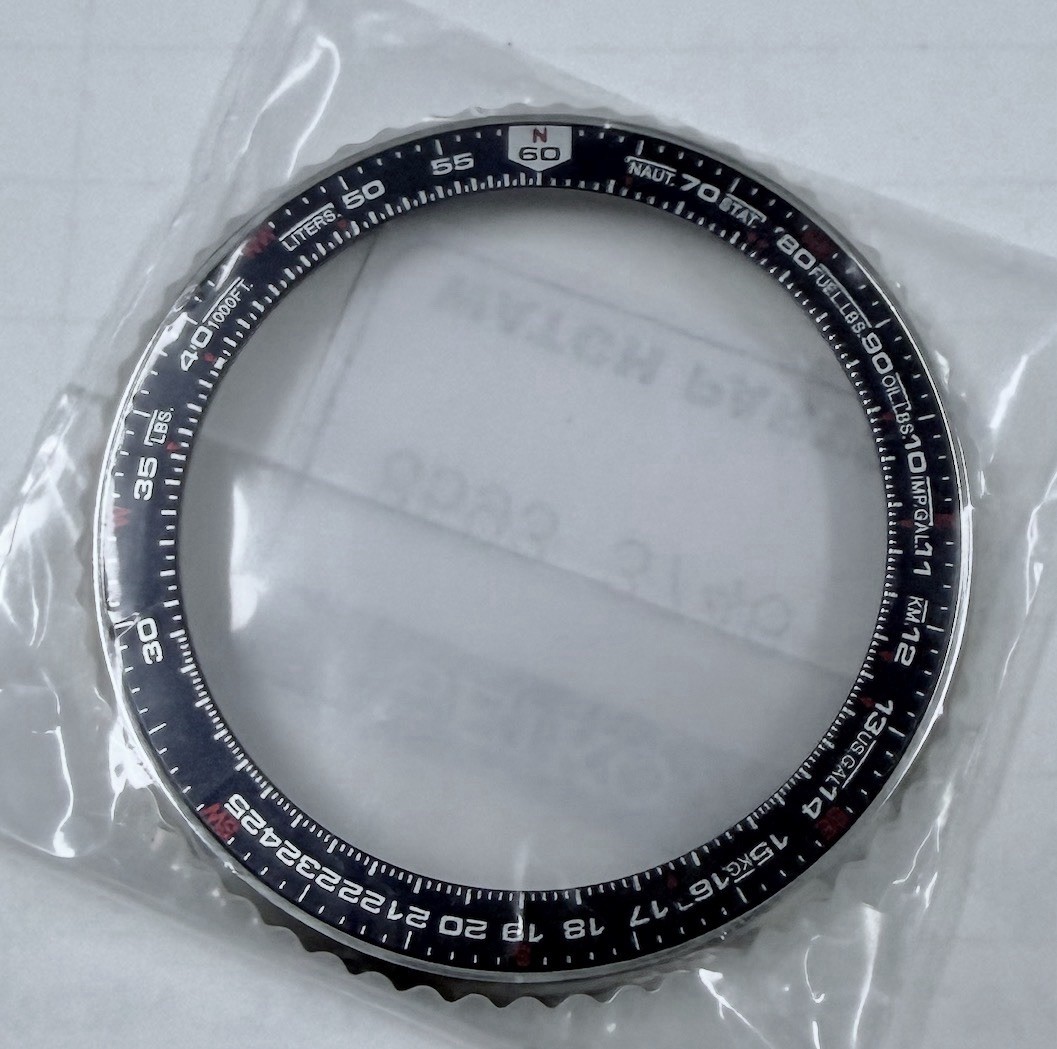 Seiko Genuine Blue Bezel 85933746 For Flight Master SNA413 SCJC021 7T62-0EB0 New