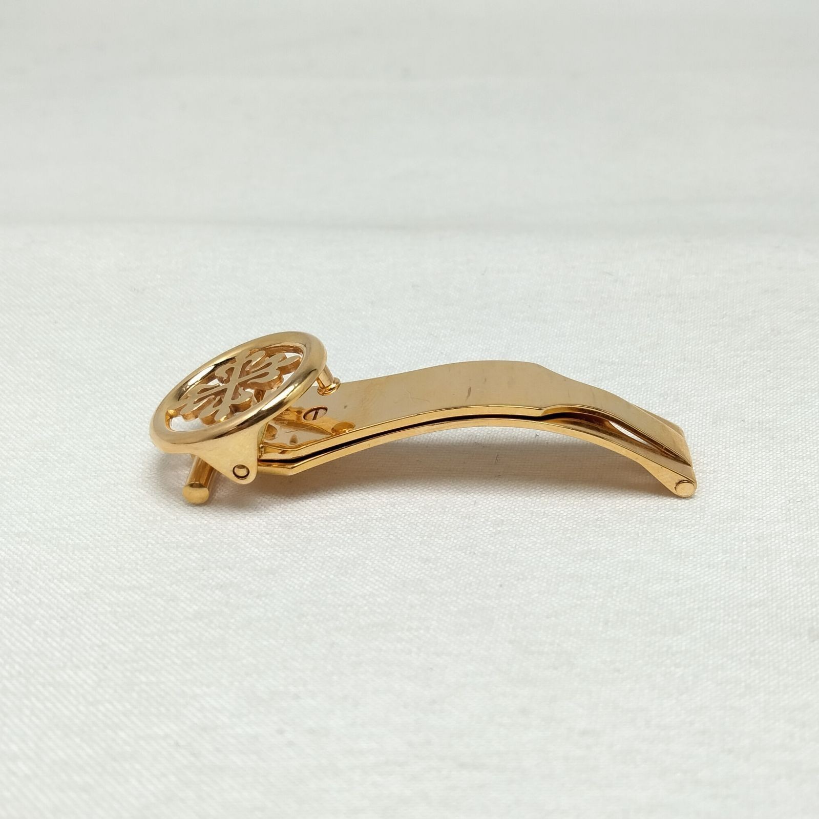 PATEK PHILIPPE Genuine D-buckle Buckle Au750 PG Pink Gold 14mm Used From Japan
