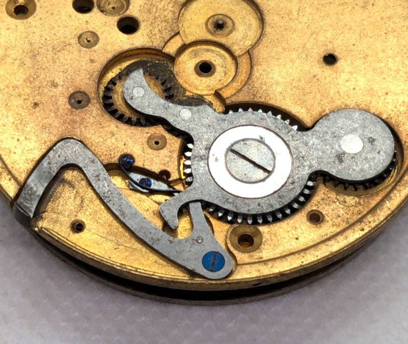 Vintage Pocket Watch Verge Fusee Movement Engraving Brass Components 43 mm