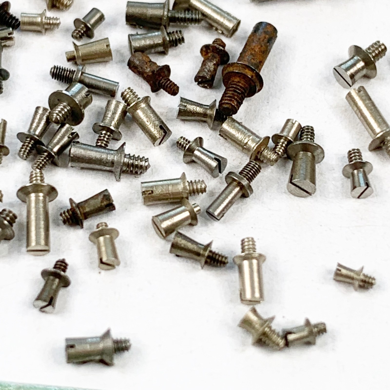 150 Dial Foot Screws Pocket Wrist Parts Watchmaker Repair Lot Asst Cogs Vintage