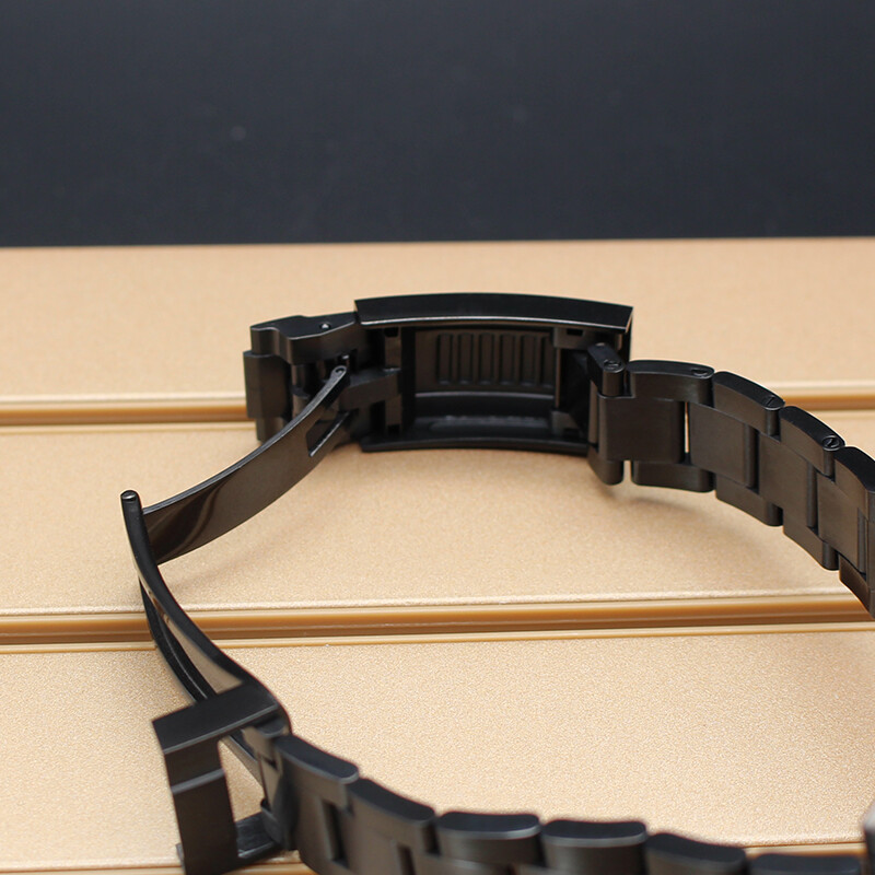 stainless steel 40mm nh35 Watch Case Strap Black GMT PVD Sapphire For Seiko nh36