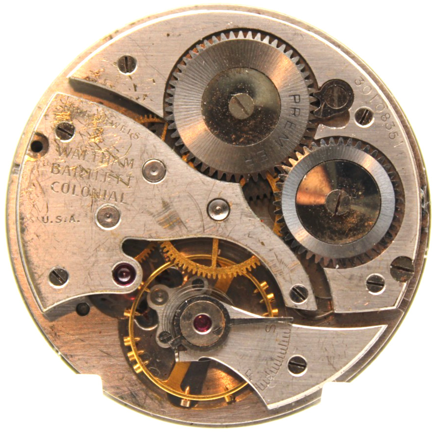 1939 WALTHAM PREMIER POCKET WATCH MOVEMENT 30108351 GRADE 209 12s 9j (TE)