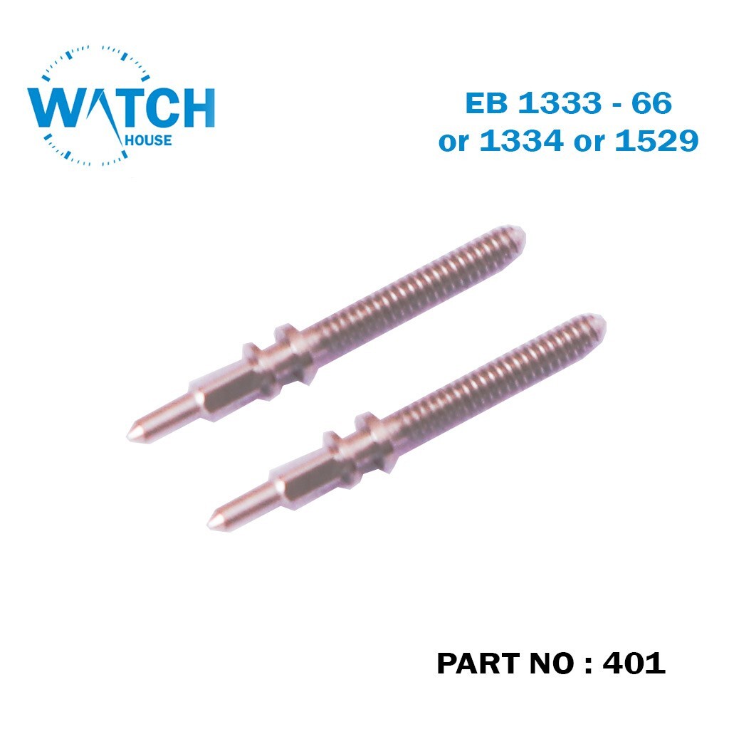 2 Pcs Winding Stem Part No: 401, For Swiss Made, For CAL EB 1333-66- 1334- 1529.
