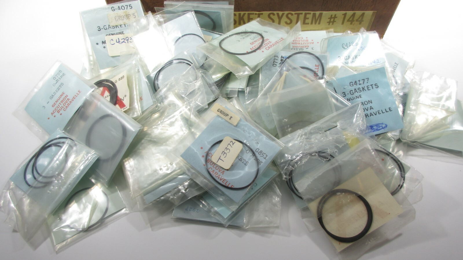 Bulova Accutron Caravelle NOS OEM Original Case-Back Gaskets Choose-Your-Part #