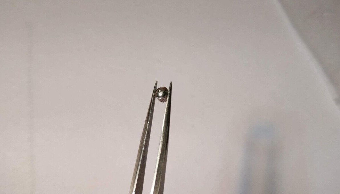Genuine Omega CROWN S/S 3mm diameter. NEW, domed