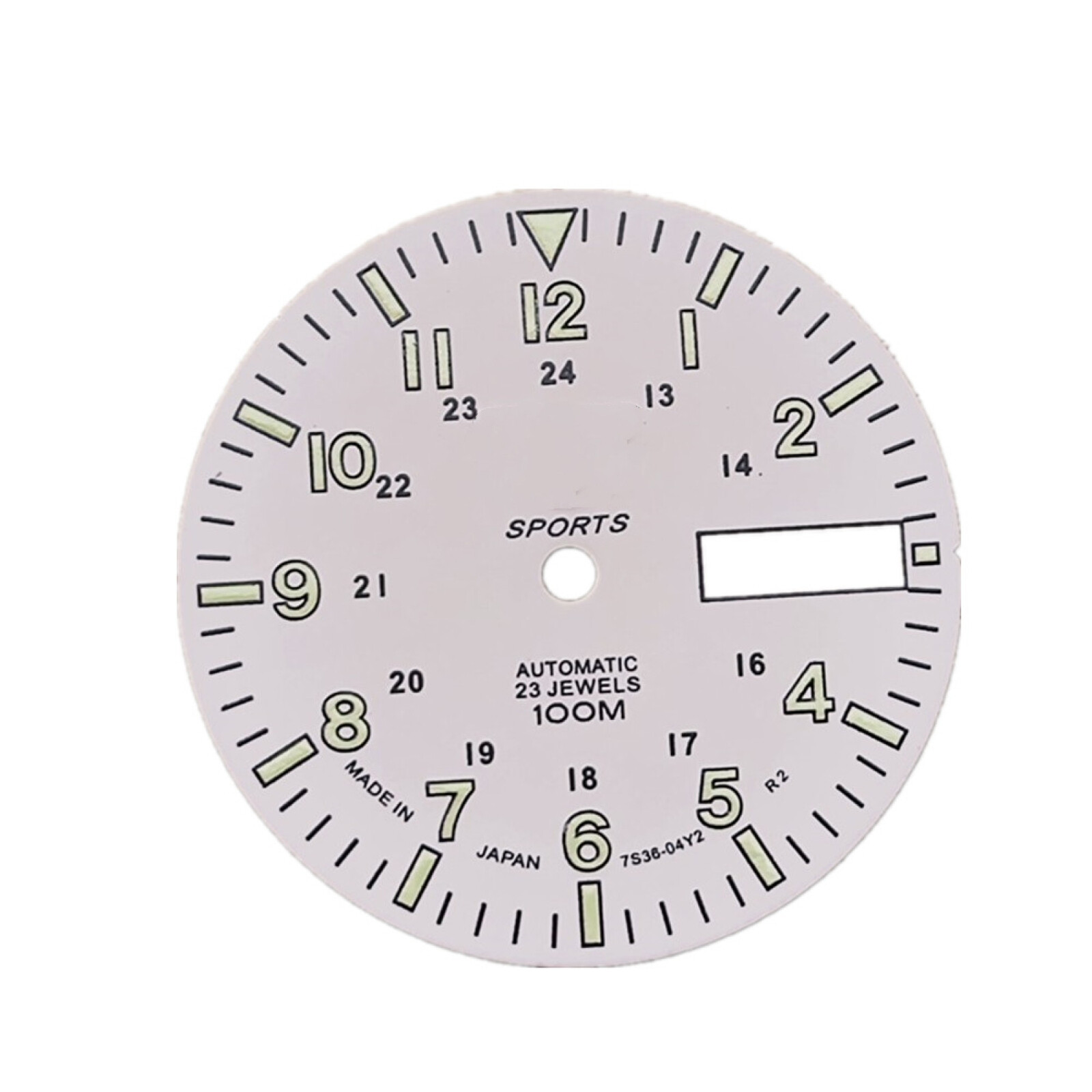 28.5mm C3 Luminous White Watch Dial for NH36A Automatic Mechanical Movement