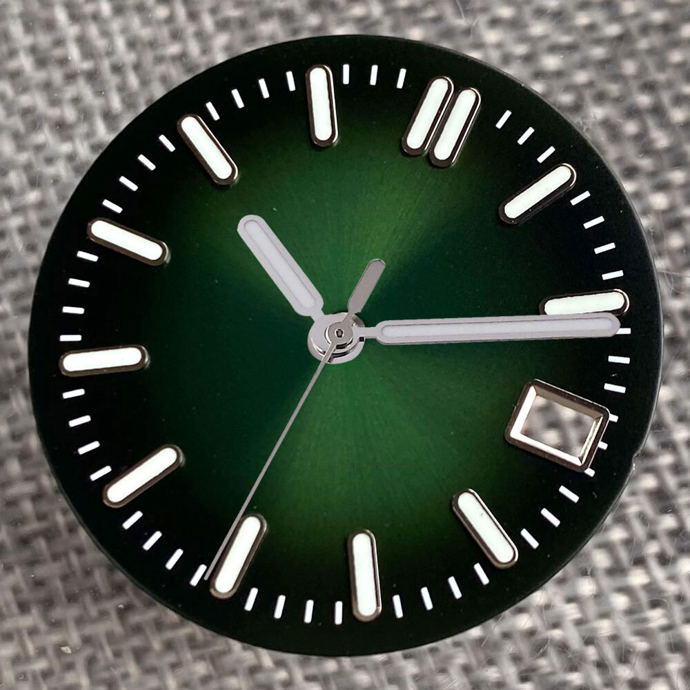 MOD 29mm Sunburst Watch Dial Hand Blue Green Silver for NH35 NH36 Watch Part