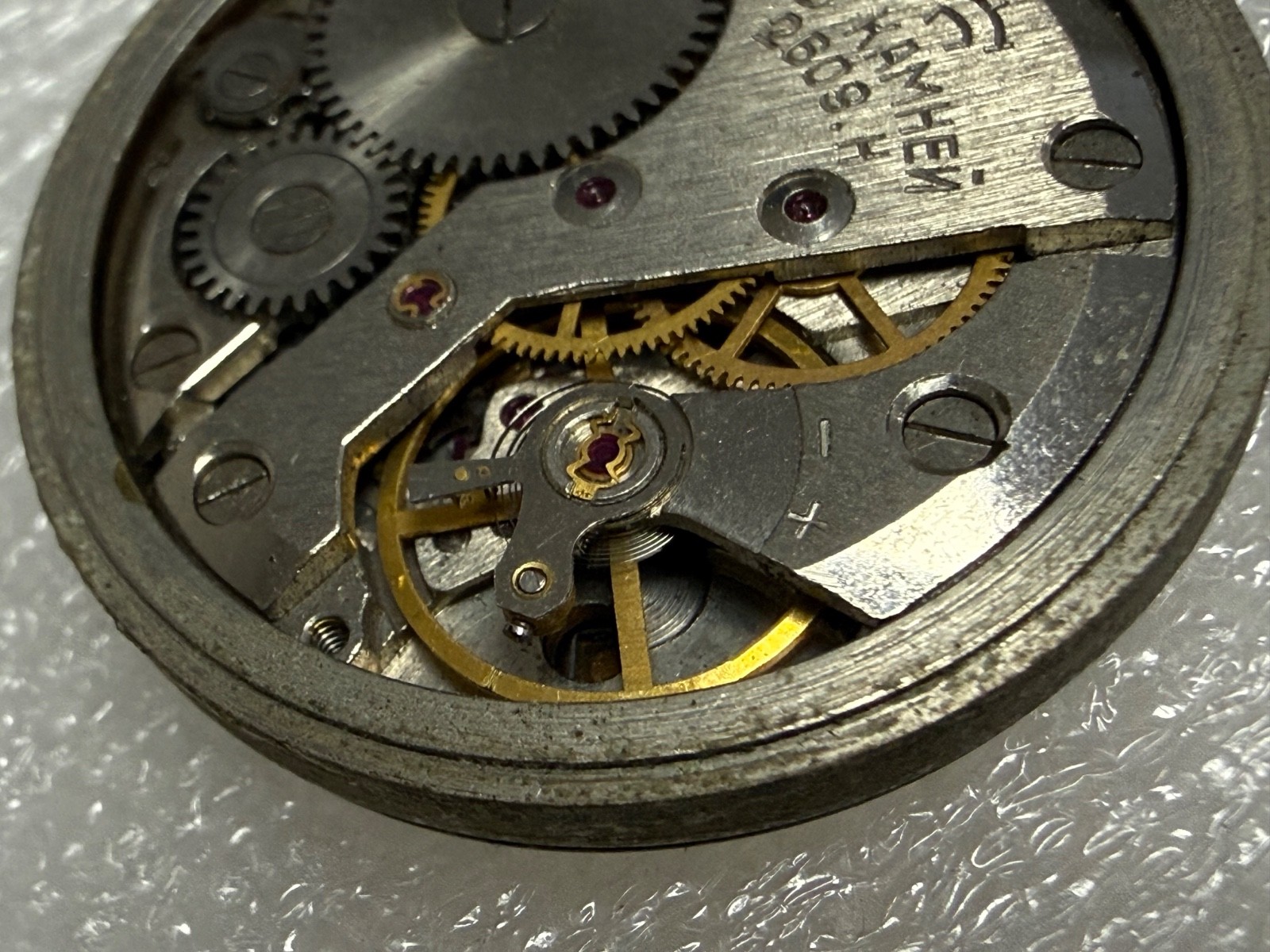 Watch movement USSR Raketa Cal.2609.H plus Dial.For parts.