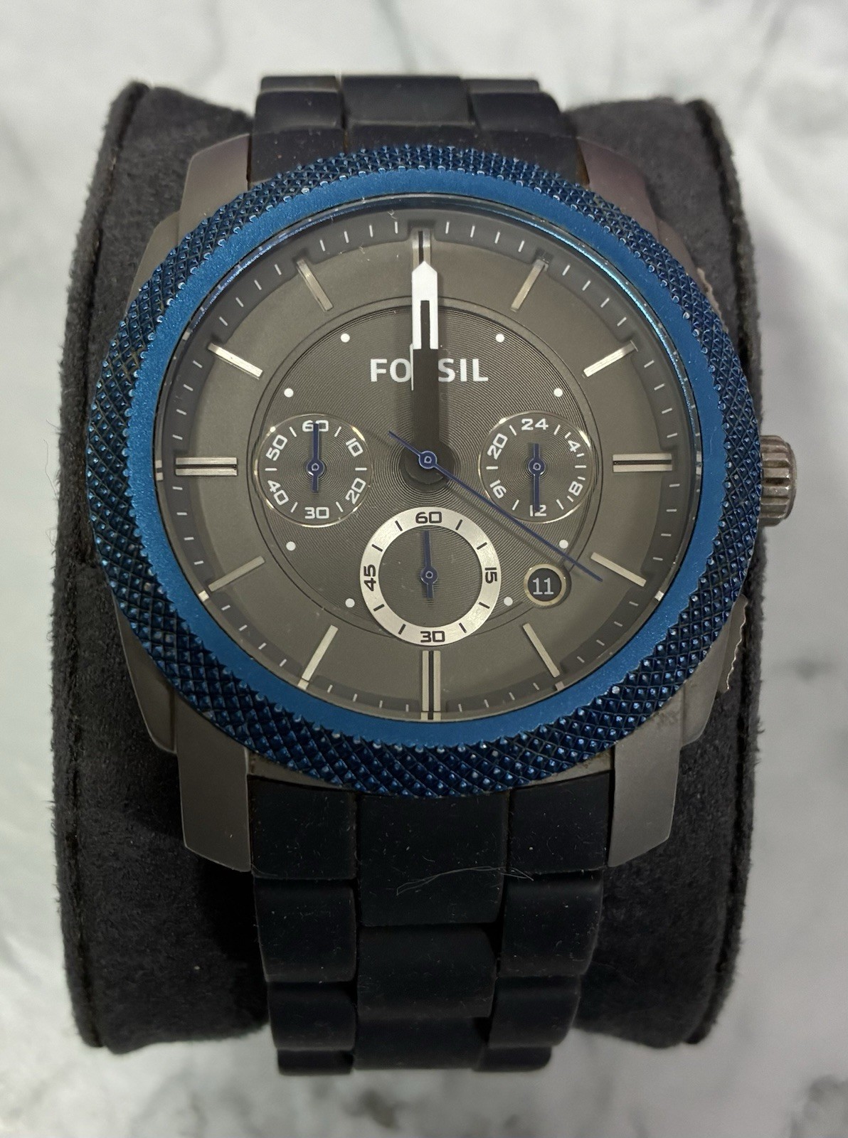 Men’s Fossil Machine Chrono Titanium Watch FS4659 in a Very Good Condition.