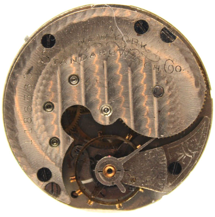 1900 NY STANDARD POCKET WATCH MOVEMENT 1186583 GRADE: 44 6s 7j (RG2)