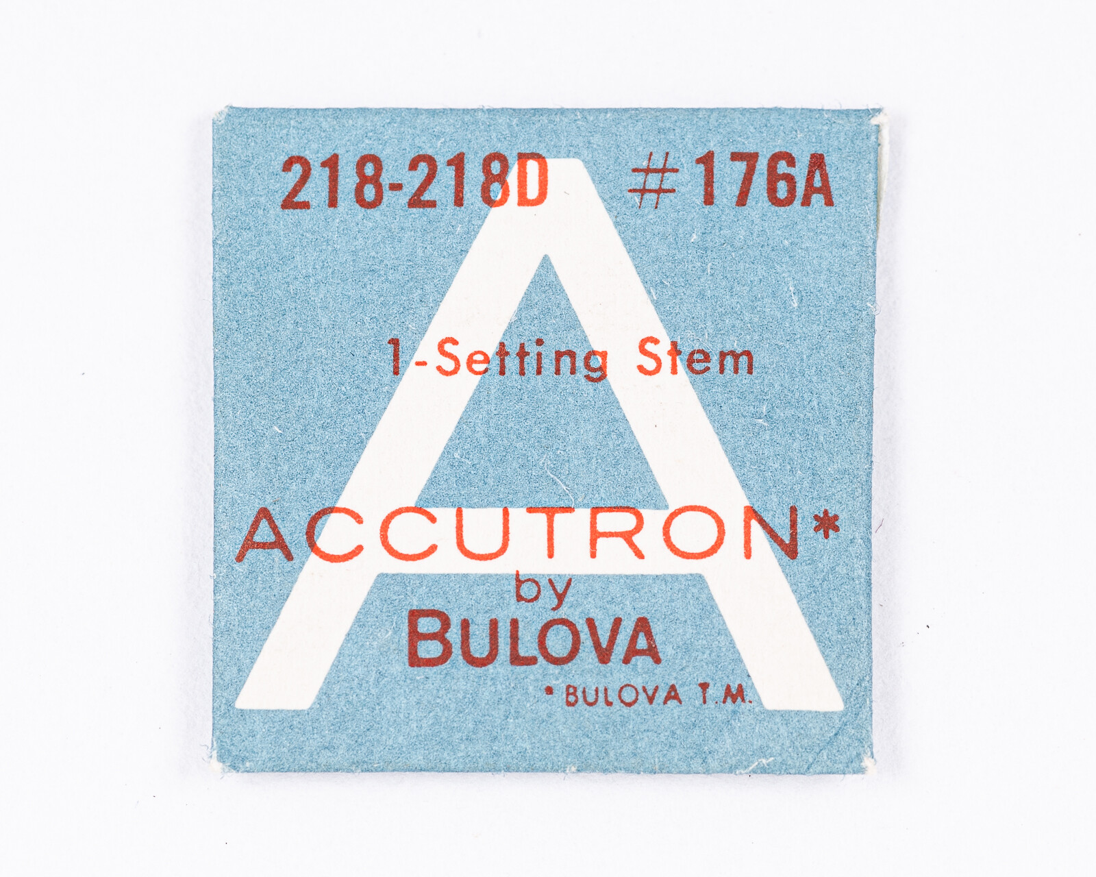 Vintage ORIGINAL Bulova Accutron 218-218D Part #176A Setting Stem