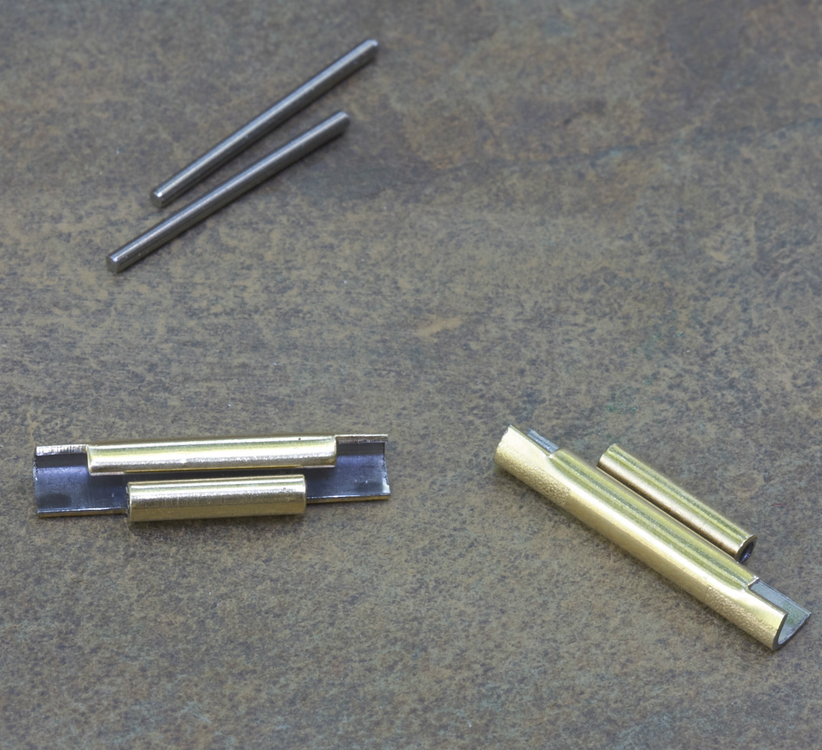 NSA band gold-plated NOS end pieces 10mm center 18mm 19mm 20mm 22mm or 24mm ends
