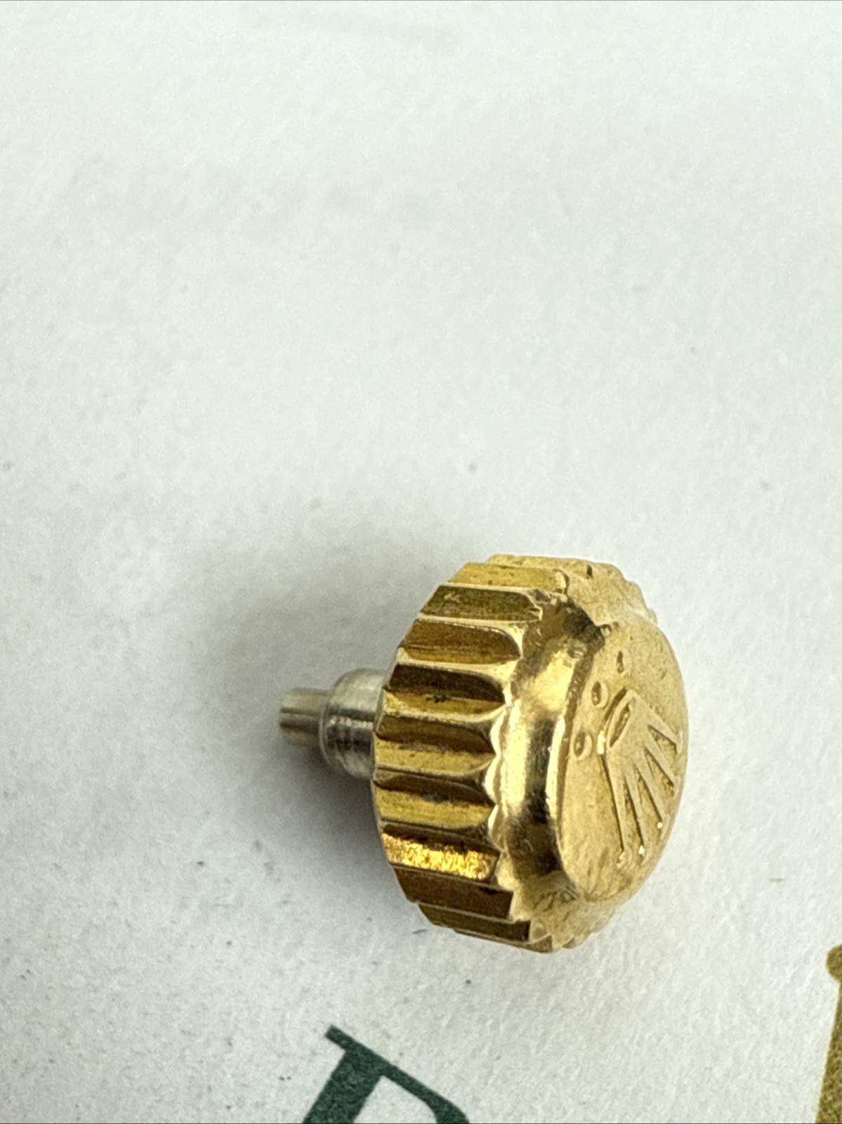 GENUINE Rolex Submariner Daytona Gold Crown 7 mm 24-704-8 Perfect Condition