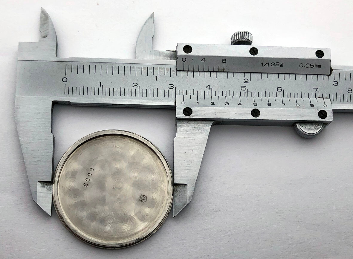 Rare For Part Steel BACK COVER CASE Military Wristwatch German Army DH WW2