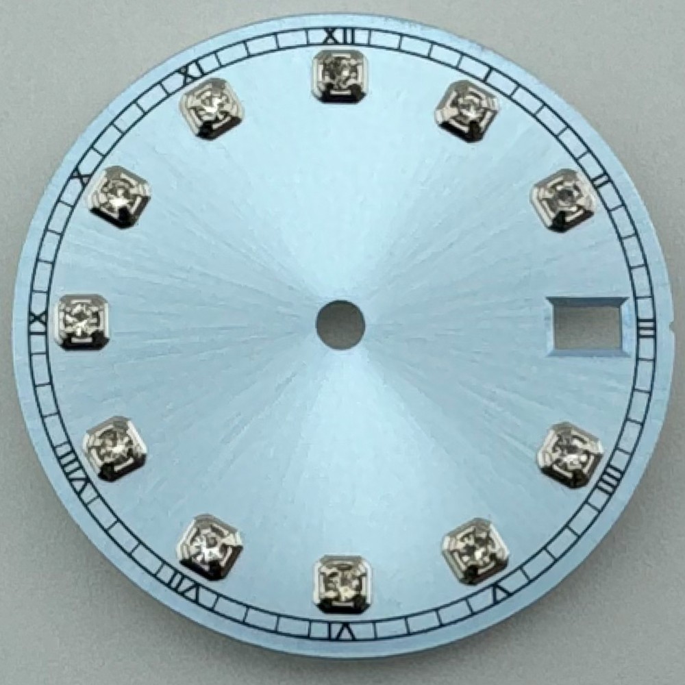 28.5mm Sterile Dial Fit NH35 NH34 Movement 3/3.8 O’clock Crown Black Green White