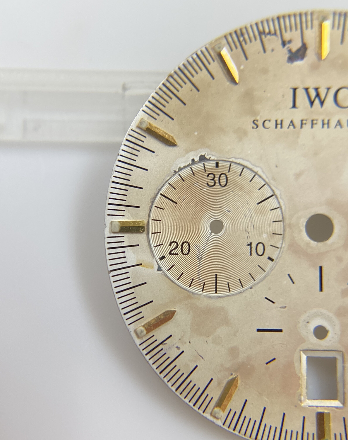 Original IWC Schaffhausen GST Chronograph 3727-03 Silver/Gold 27mm Dial