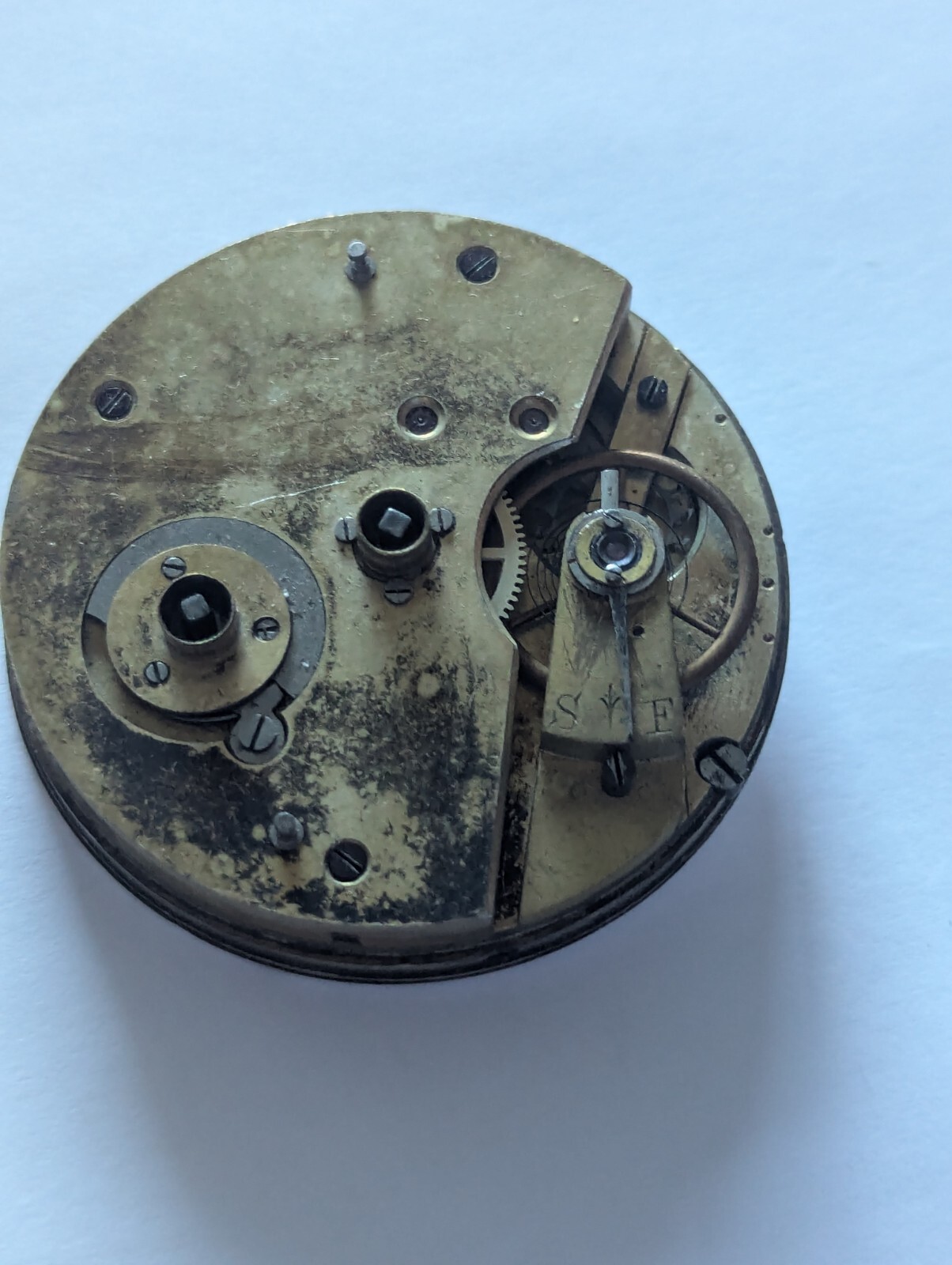 Vintage Fattorini & Sons Pocket Watch Movement (Runs)