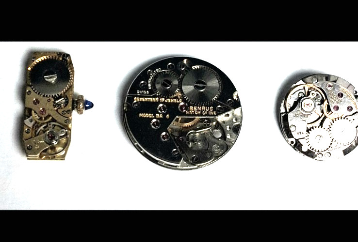 Watch movements Vintage Parts only Various brands 11 PIECES TOTAL
