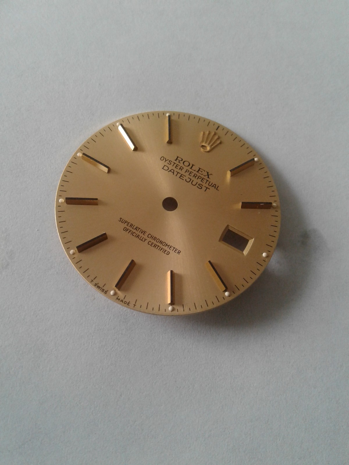 Rolex 3035 Datejust 36mm Factory Champagne Dial with Gold Hour Markers