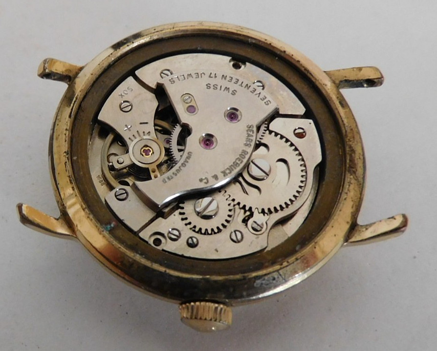 ST 1686 ORVING WATCH RUNNING 17 JEWELS FOR PARTS or REPAIR. USED