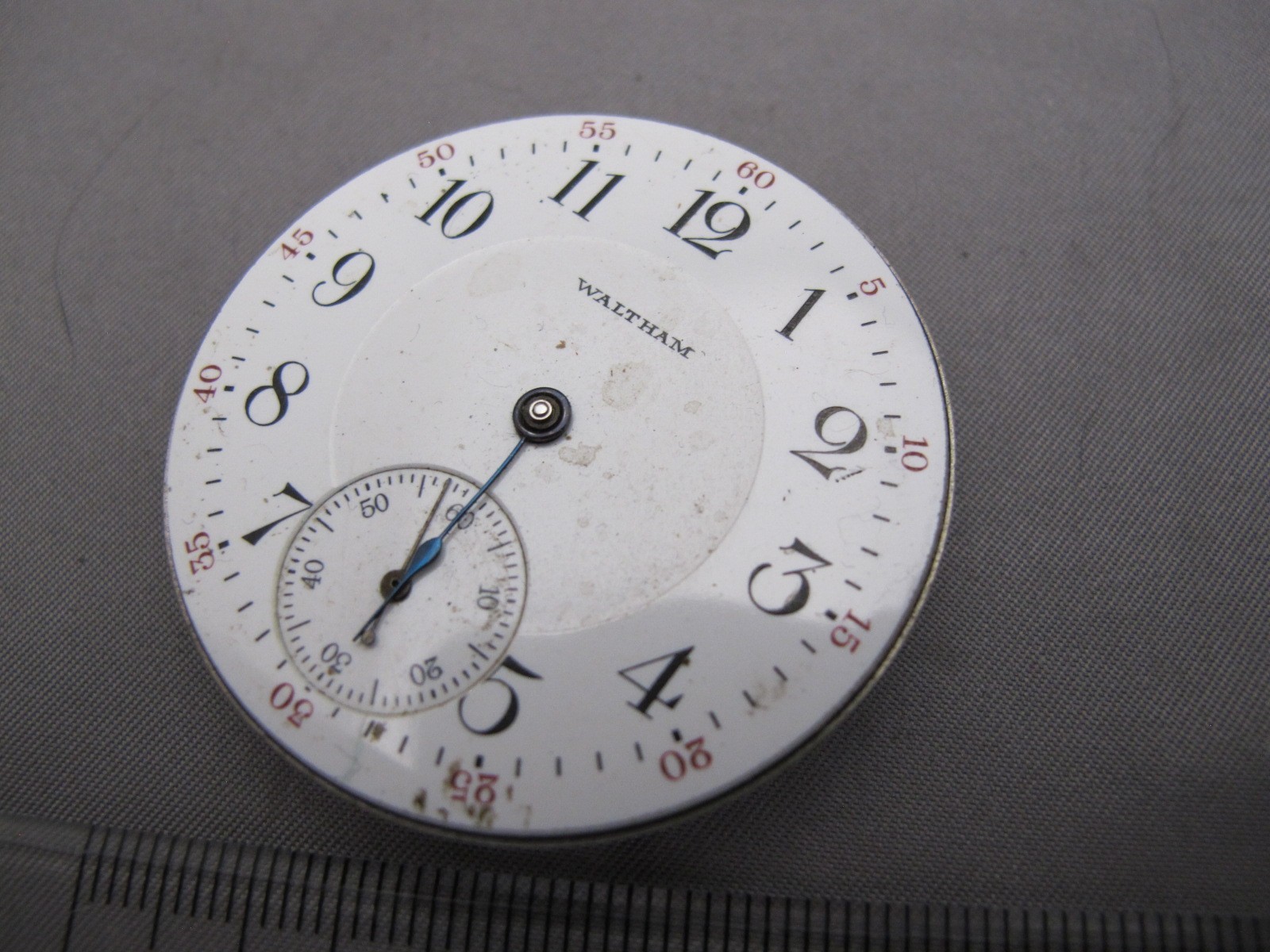 WALTHAM Grade No 625 Model 1908 16S 17J Pocket Watch Movement-3/4 Plate-1912