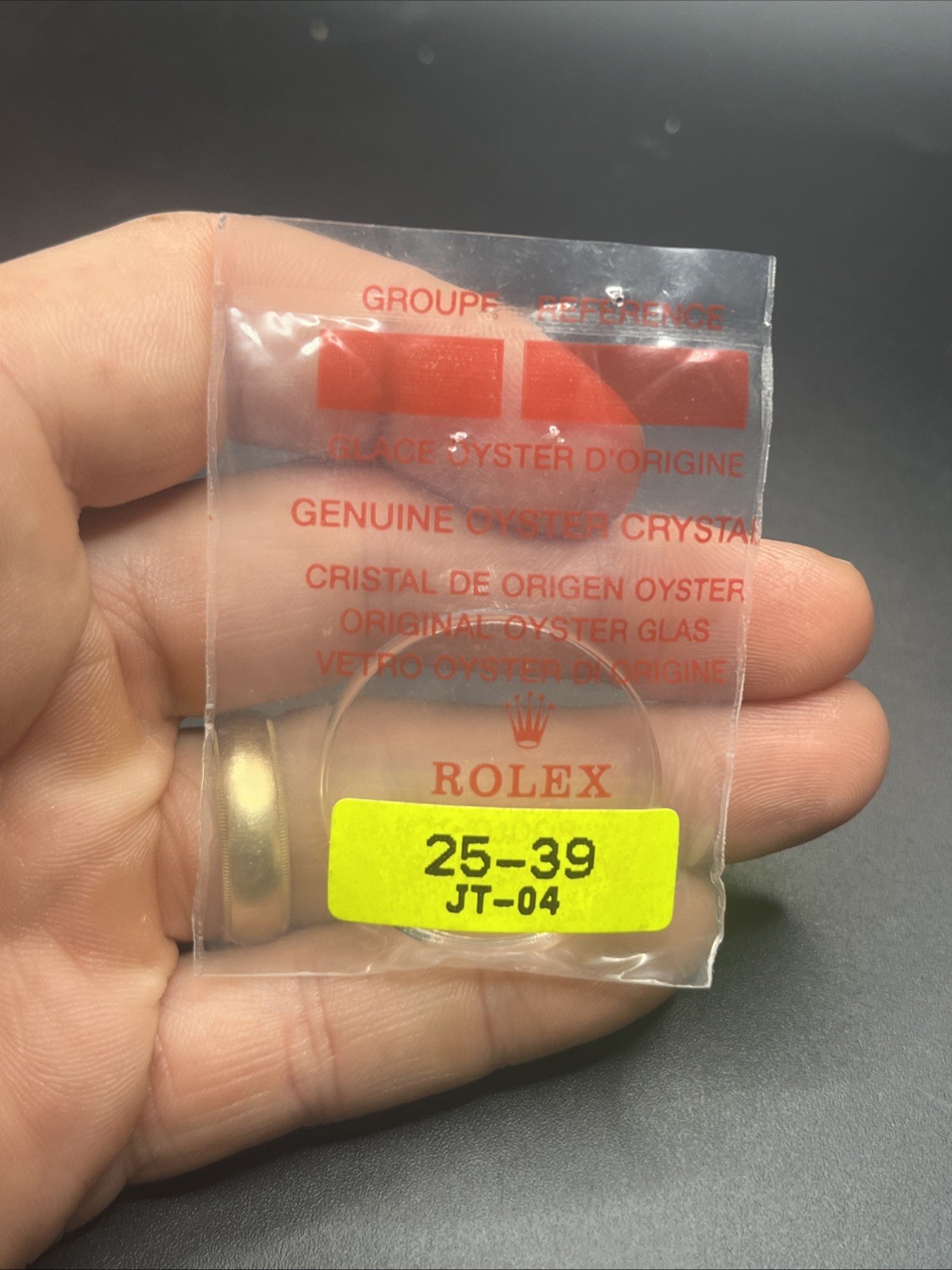 New Genuine Rolex 25-39 Acrylic Crystal Sea-Dweller 1665