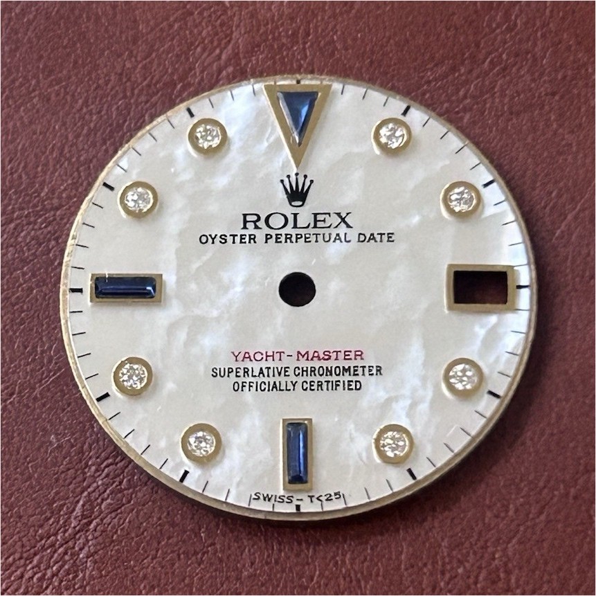 Rolex Midsize Yacht-Master 68623 168623 Custom MOP Diamond Dial With Sapphire