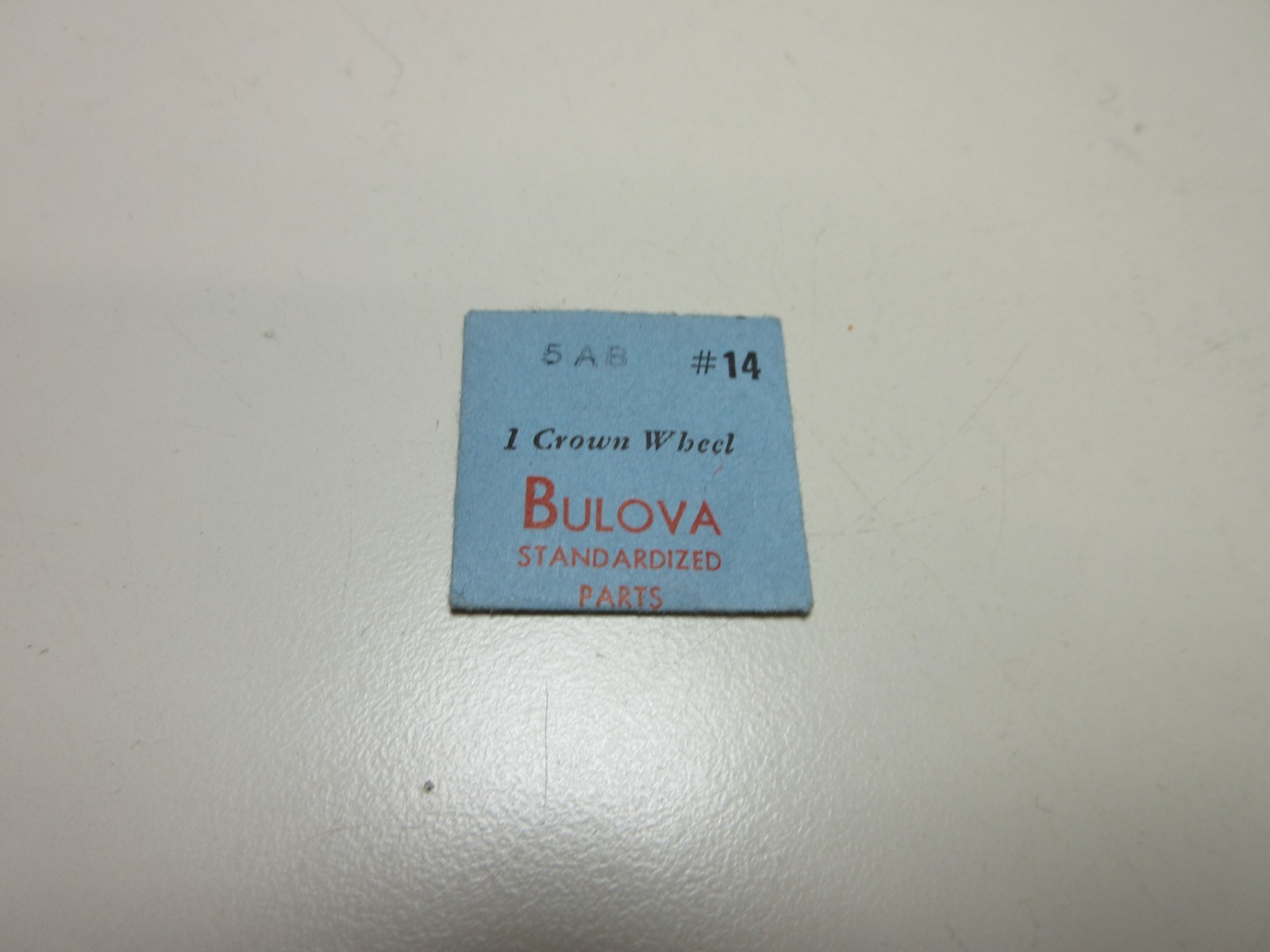 BULOVA CROWN WHEEL 5AB #14 WATCHMAKER REPLACEMENT PART #292
