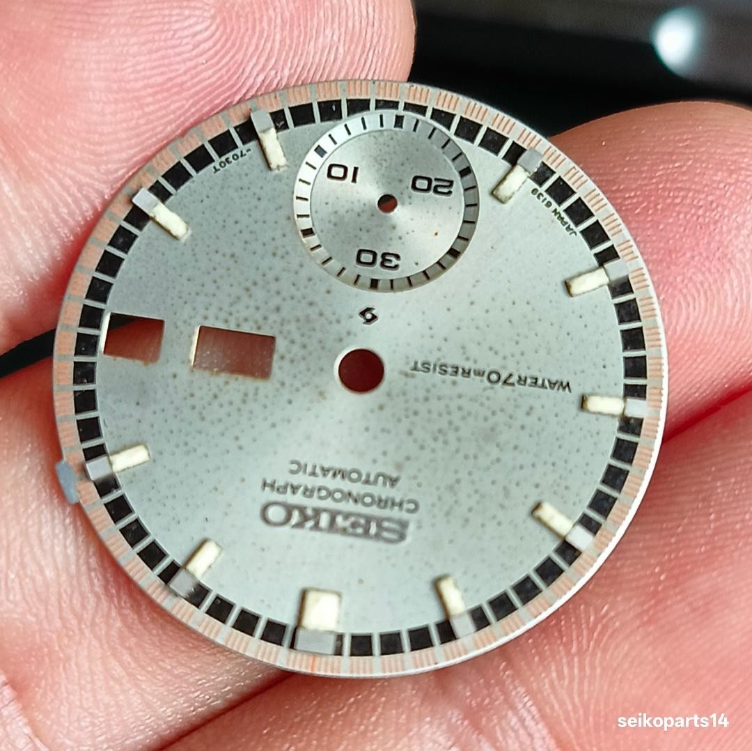 GENUINE SEIKO DIAL SEIKO 6139-7001 RESIST DATE STAMPED 11 JAN. 1971