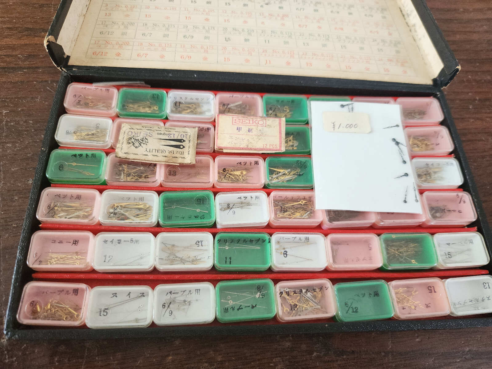 Lot of hands for Seikosha Citizen vintage watches whole box.